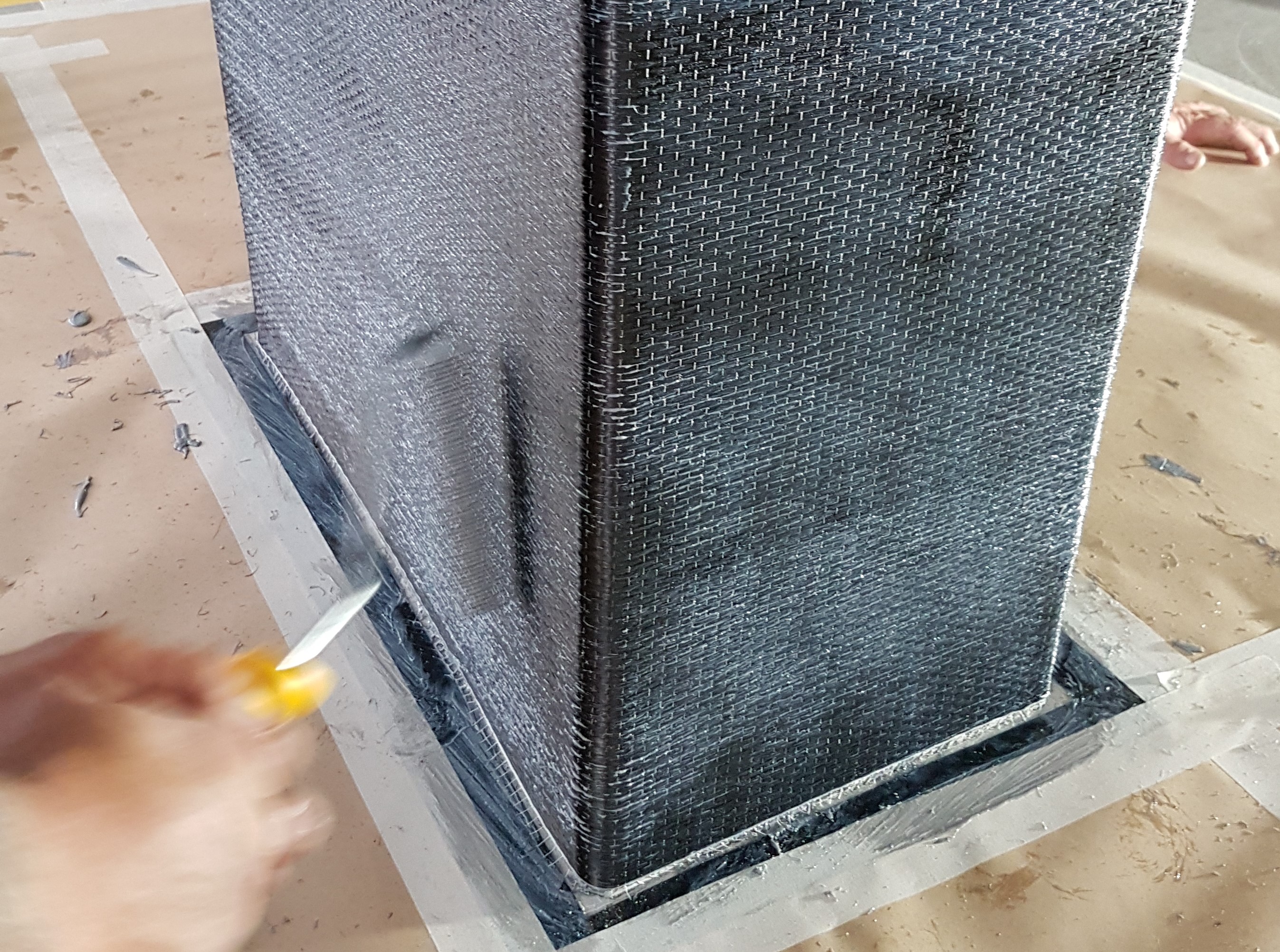 Concrete repair with Carbon Fibre