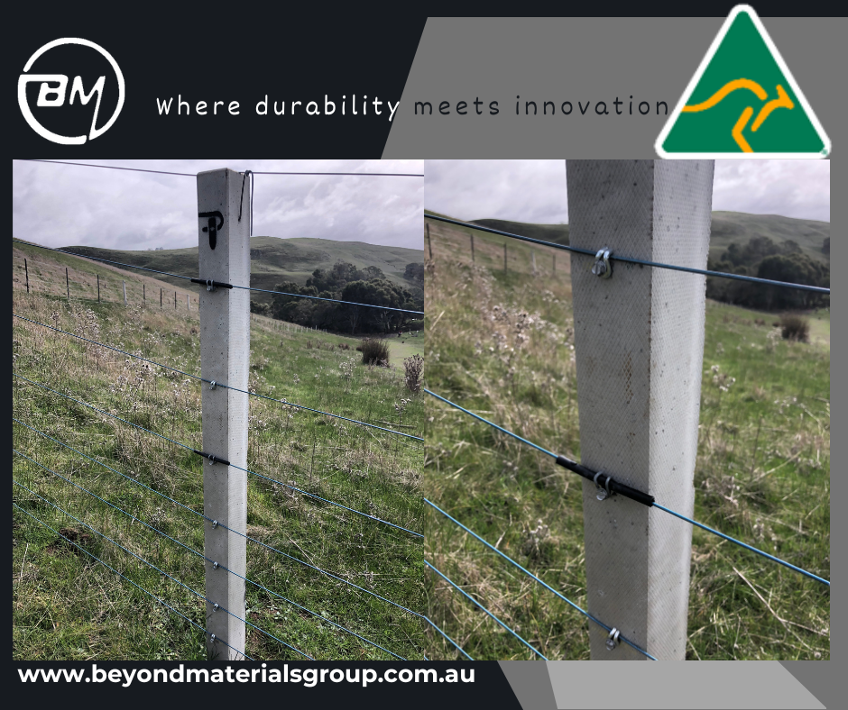 BlackBar™ - GFRP rebar for agriculture fence posts.